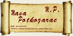 Maša Potkozarac vizit kartica